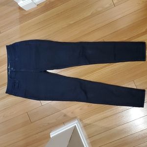 Dark blue stretchy high high jegging